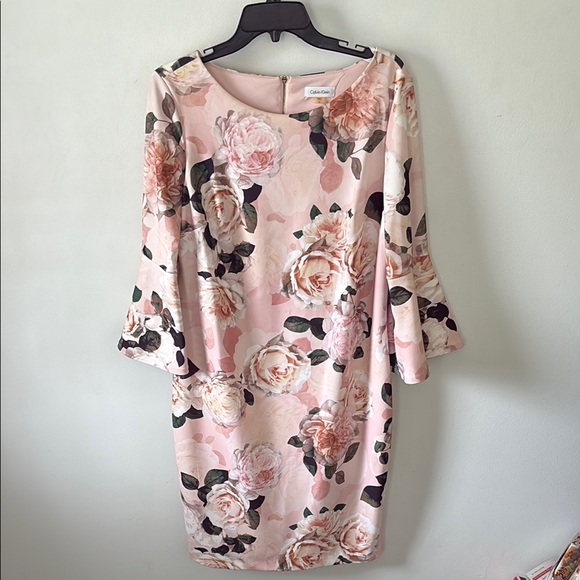Calvin Klein Dresses & Skirts - Calvin Klein Pink Flowered  Dress